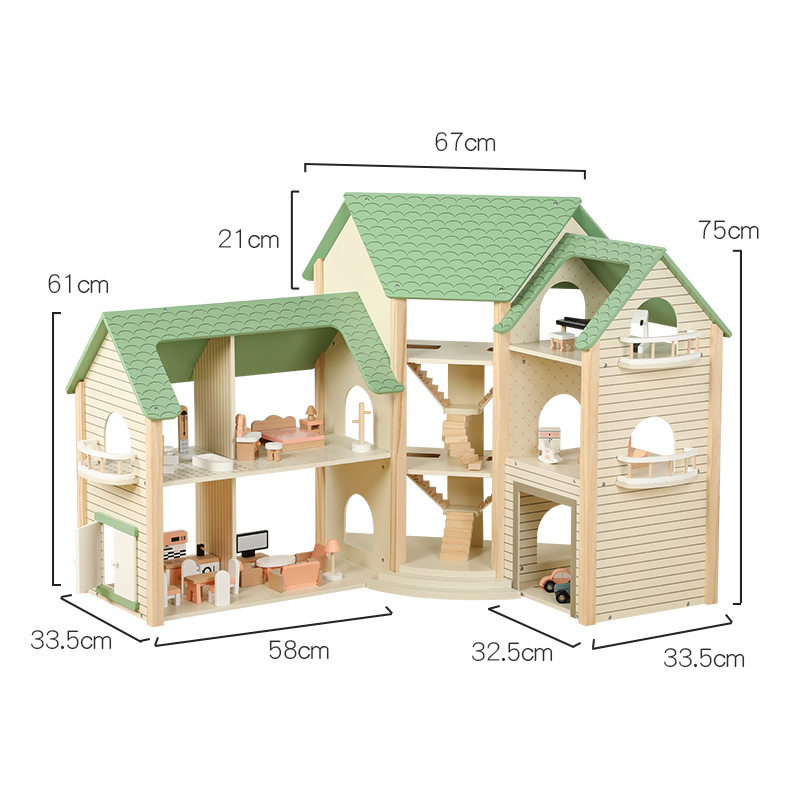 Tìm kiếm một ngôi nhà búp bê bằng gỗ góc mô -đun cho dòng bán lẻ của bạn?
